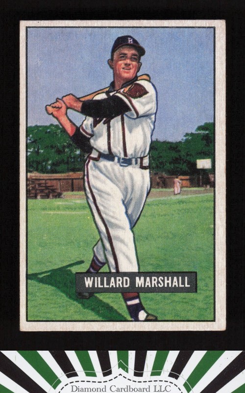 1951 Bowman #98 Willard Marshall VGEX+, front