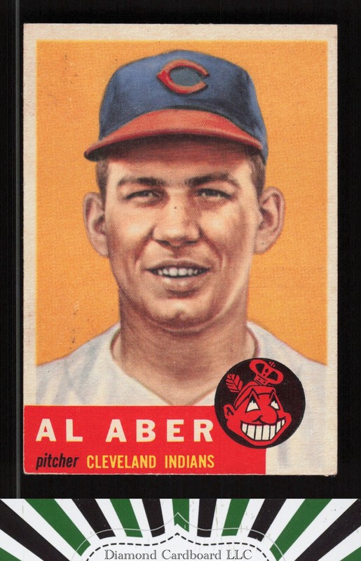 1953 Topps #233 Al Aber VGEX+ d, front