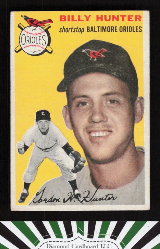 1954 Topps #48 Billy Hunter VG b, front