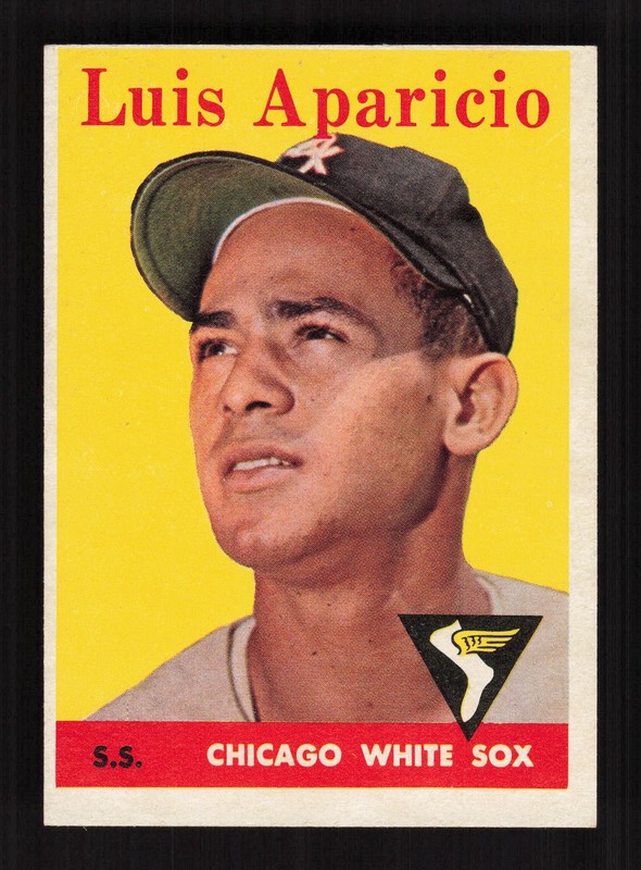 1958 Topps #85 Luis Aparicio White Letters NM (MC) g, front