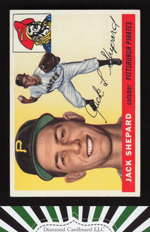 1955 Topps #73 Jack Shepard EX [CENTERED] m, front