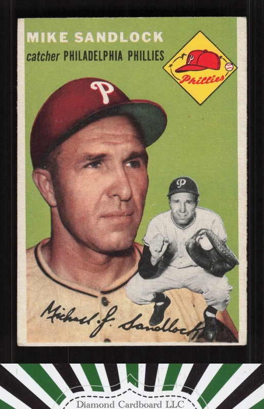 1954 Topps #104 Mike Sandlock VGEX+ m, front