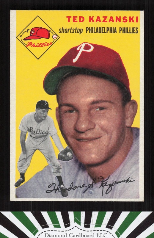 1954 Topps #78 Ted Kazanski EX+ a, front