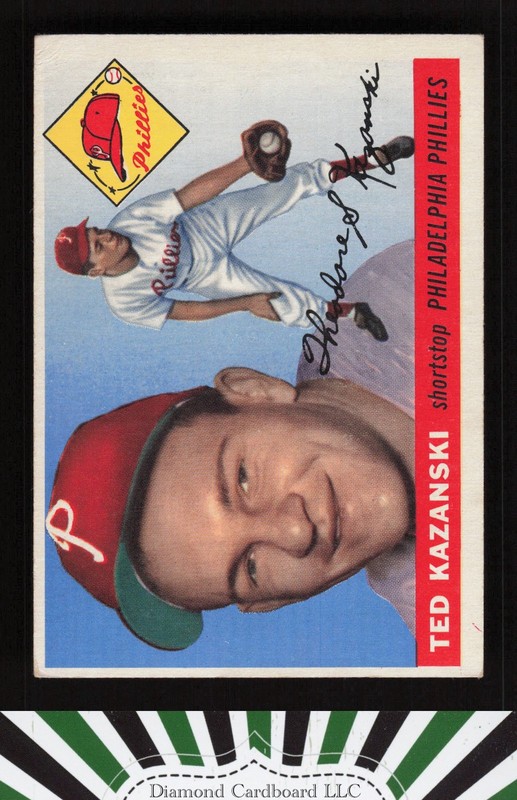 1955 Topps #46 Ted Kazanski VGEX e, front
