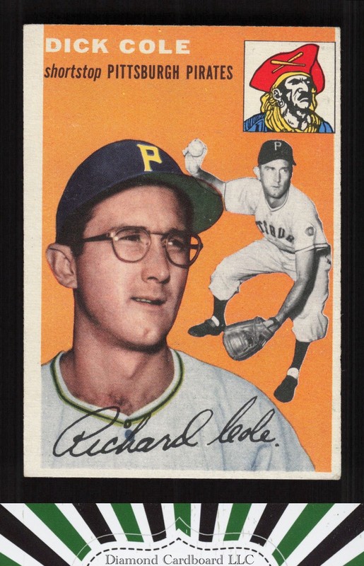 1954 Topps #84 Dick Cole VGEX g, front