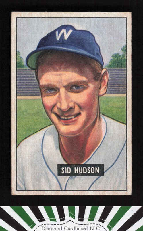 1951 Bowman #169 Sid Hudson VG, front