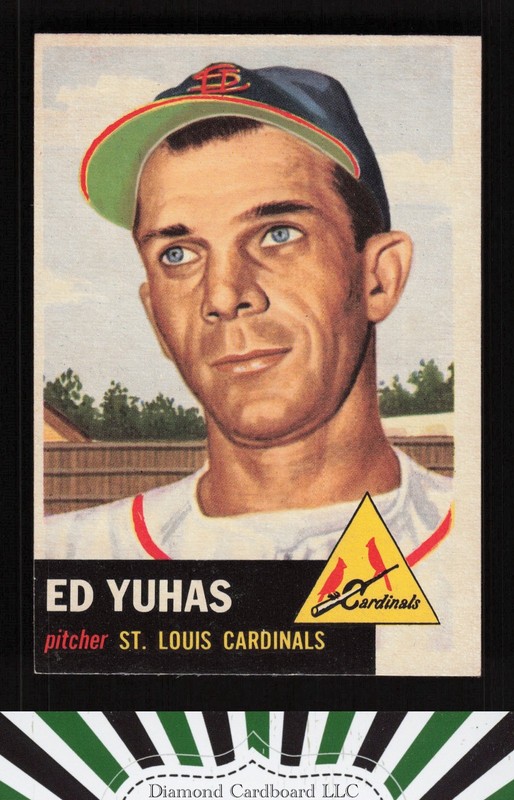1953 Topps #70 Ed Yuhas EX+ d, front