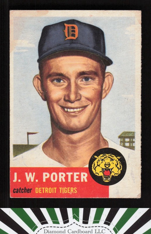 1953 Topps #211 J.W. Porter VGEX (ST) h, front