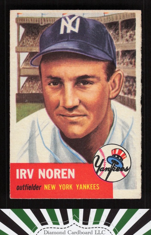 1953 Topps #35 Irv Noren VGEX h, front