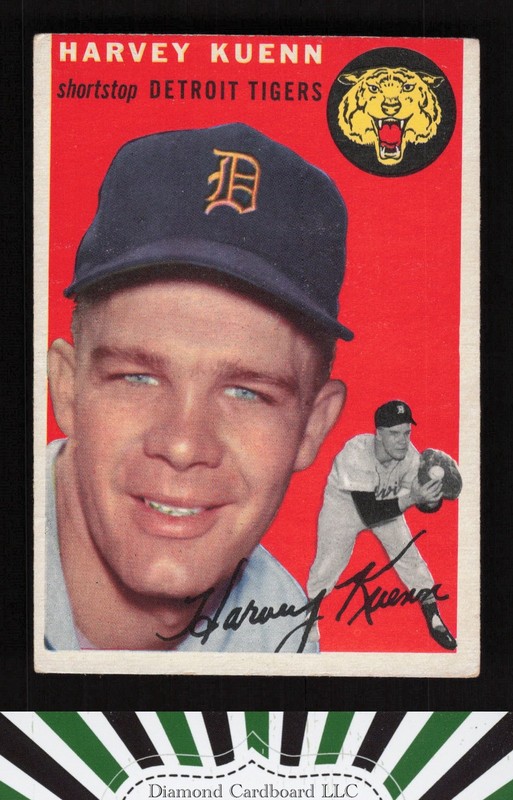 1954 Topps #25 Harvey Kuenn VGEX f, front