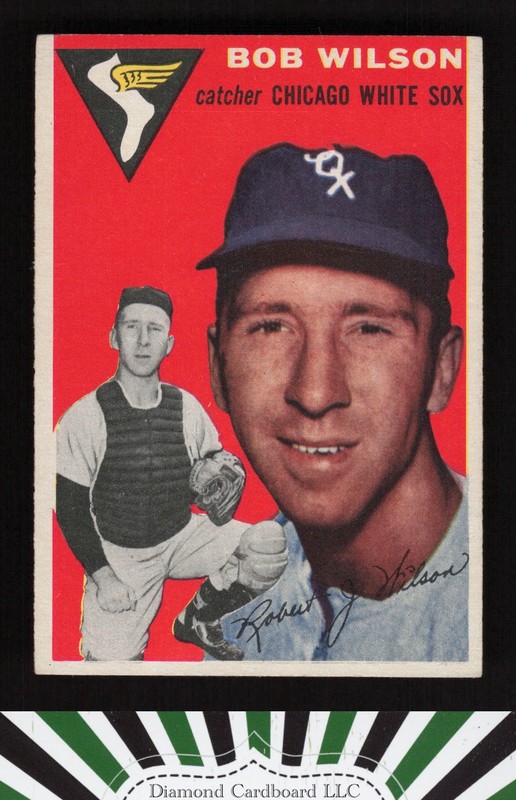 1954 Topps #58 Bob Wilson EX m, front