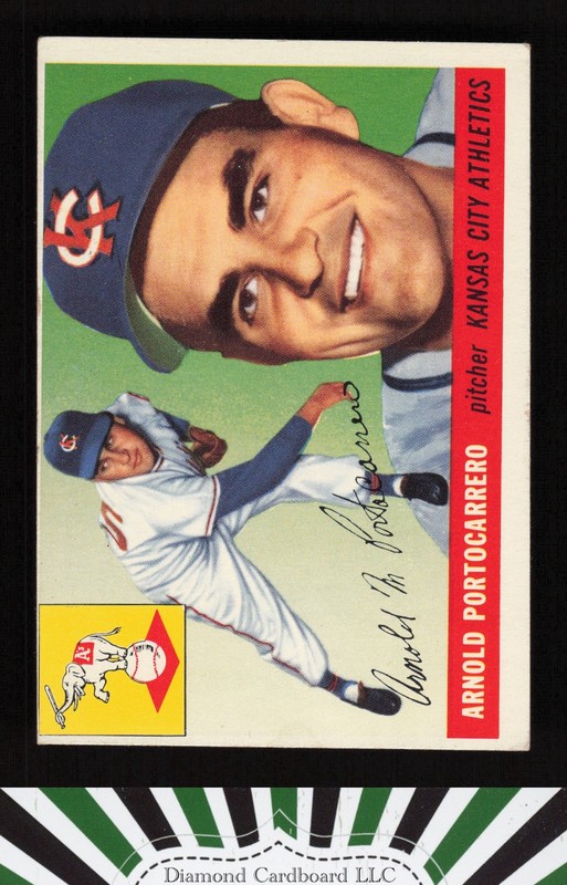 1955 Topps #77 Arnold Portocarrero VGEX c, front