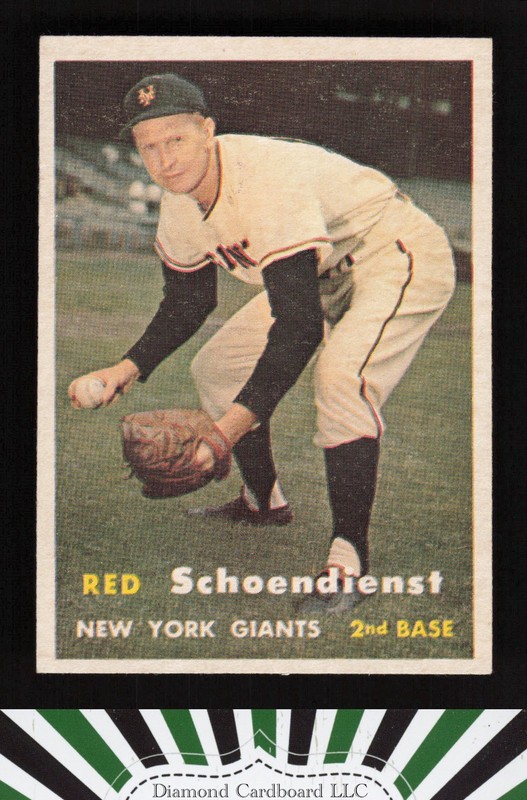 1957 Topps #154 Red Schoendienst VGEX [LOOKS BETTER] d, front