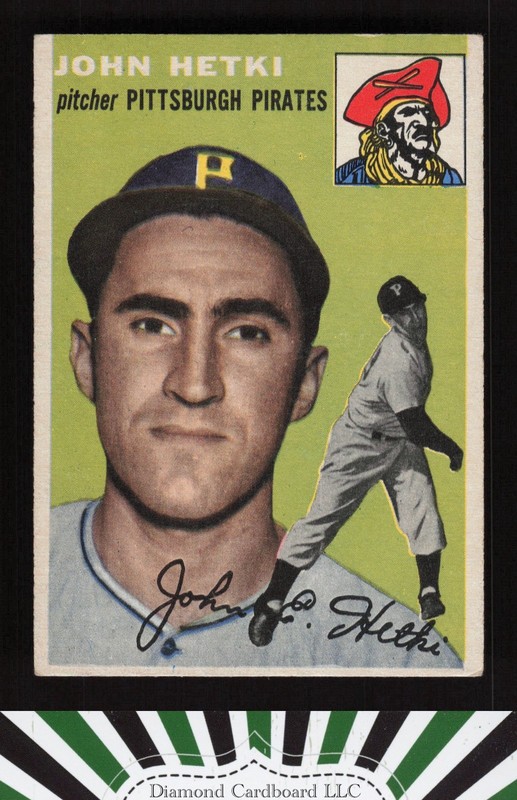 1954 Topps #161 John Hetki VGEX e, front
