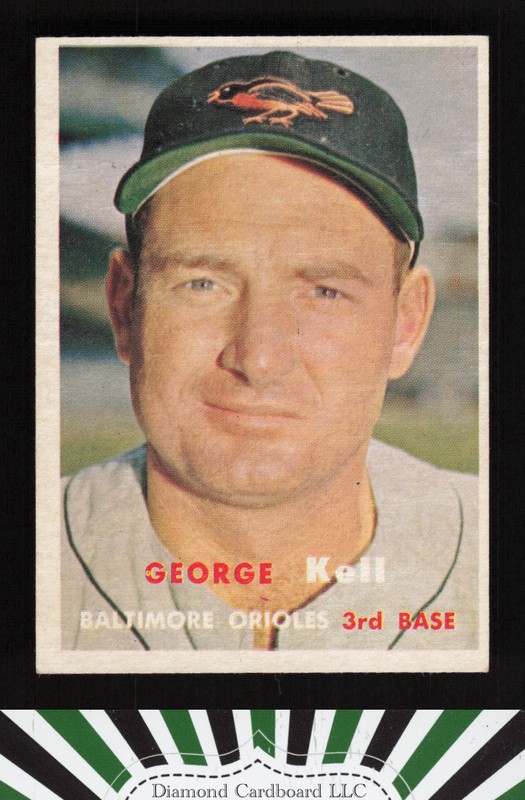 1957 Topps #230 George Kell EX+ k, front
