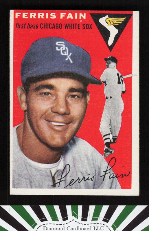 1954 Topps #27 Ferris Fain EX i, front