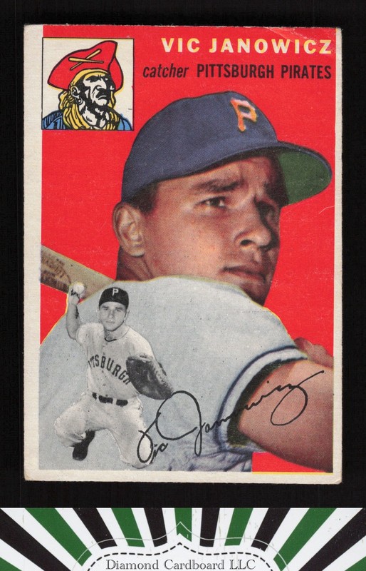 1954 Topps #16 Vic Janowicz VG e, front