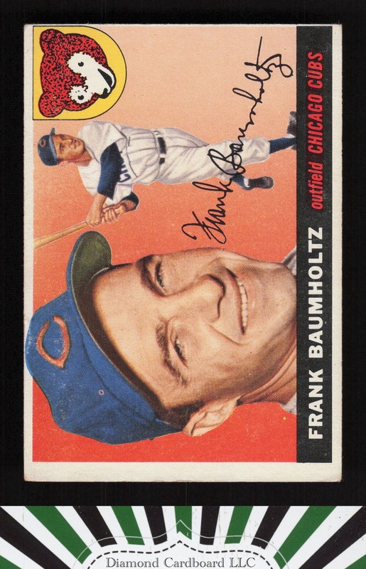 1955 Topps #172 Frank Baumholtz VG g, front