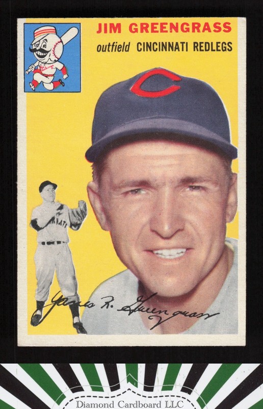 1954 Topps #22 Jim Greengrass EX j, front