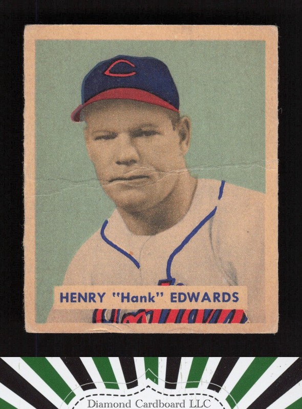 1949 Bowman #136 Henry "Hank" Edwards PR b, front