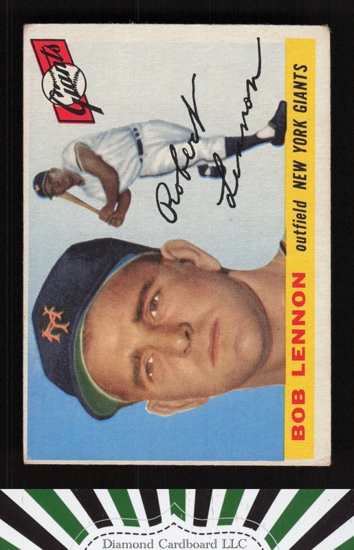1955 Topps #119 Bob Lennon VG c, front