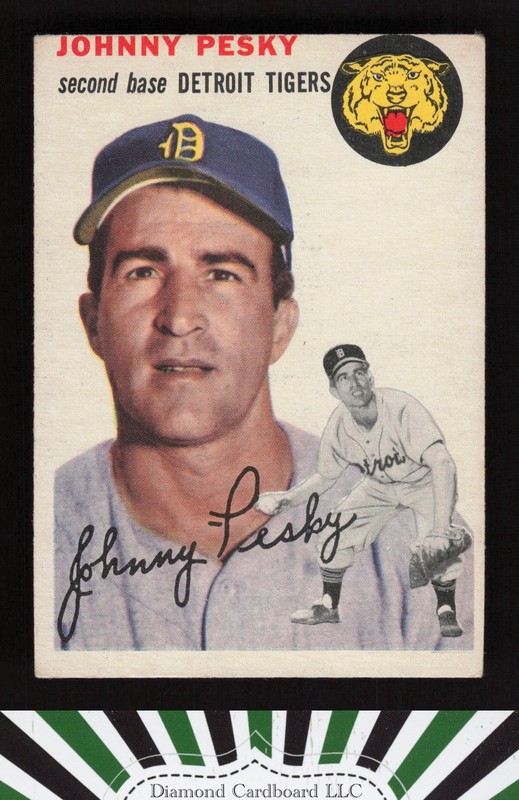 1954 Topps #63 Johnny Pesky VGEX l, front