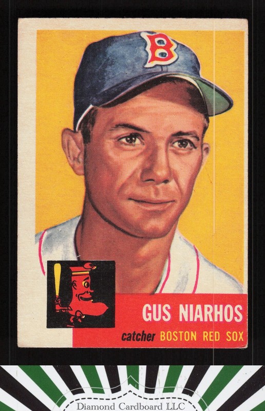 1953 Topps #63 Gus Niarhos VGEX f, front