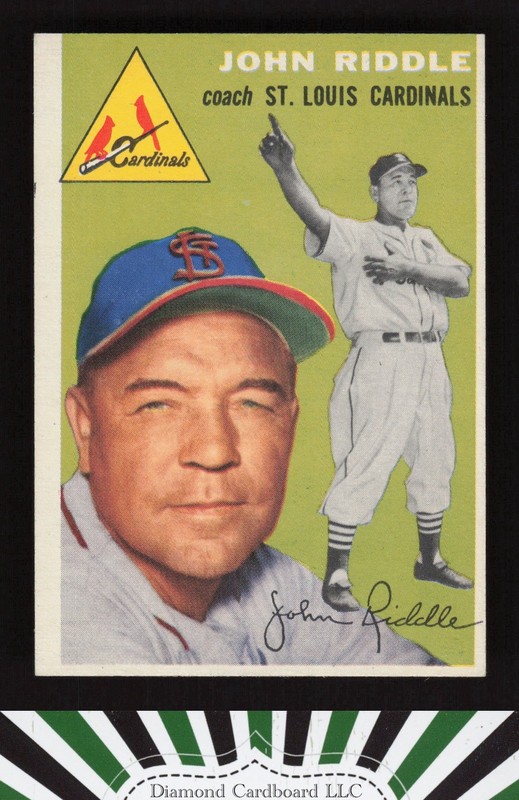 1954 Topps #147 Johnny Riddle EX l, front