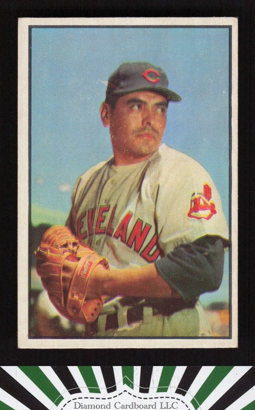 1953 Bowman Color #43 Mike Garcia VGEX a, front