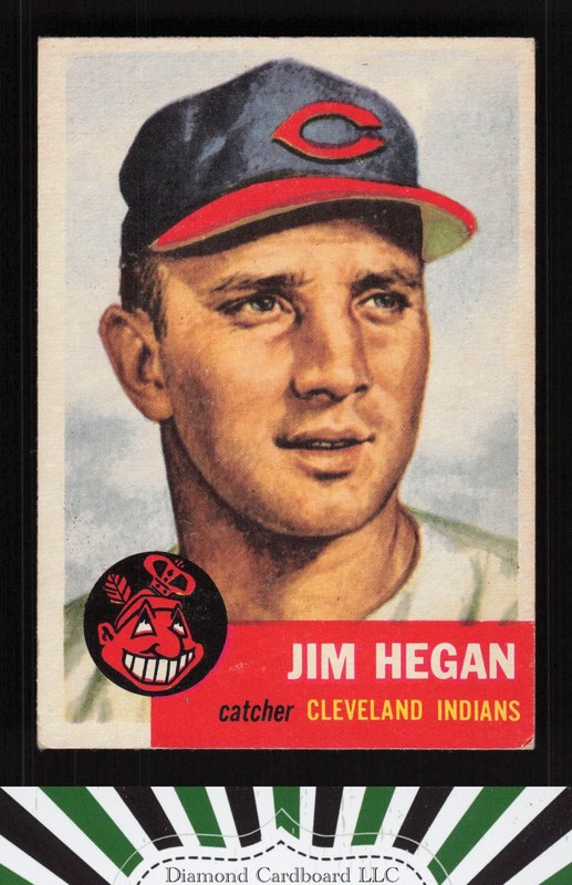 1953 Topps #80 Jim Hegan VGEX c, front