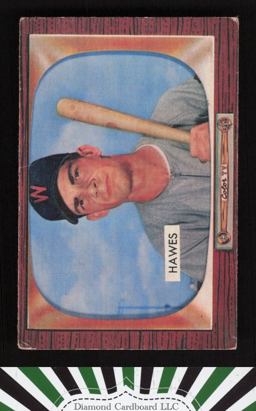 1955 Bowman #268 Roy Lee Hawes VGEX, front