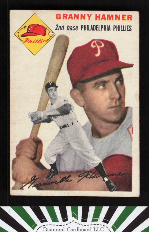 1954 Topps #24 Granny Hamner VGEX h, front