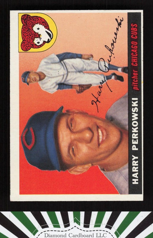 1955 Topps #184 Harry Perkowski NM (MC) a, front
