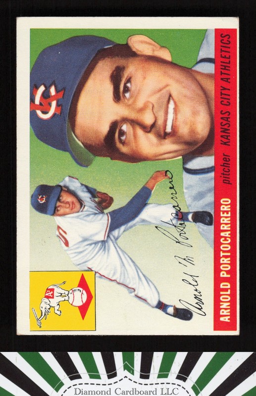1955 Topps #77 Arnold Portocarrero VGEX f, front