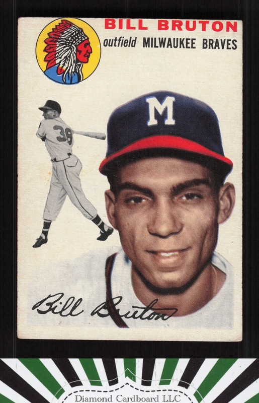 1954 Topps #109 Bill Bruton VGEX l, front