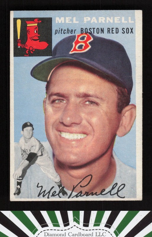 1954 Topps #40 Mel Parnell EX e, front