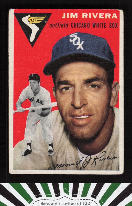 1954 Topps #34 Jim Rivera GD+ c, front
