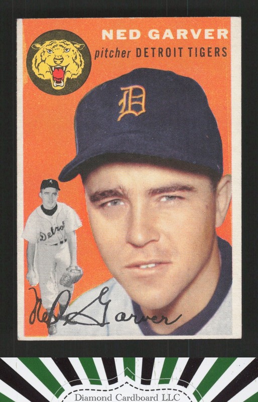1954 Topps #44 Ned Garver EX d, front