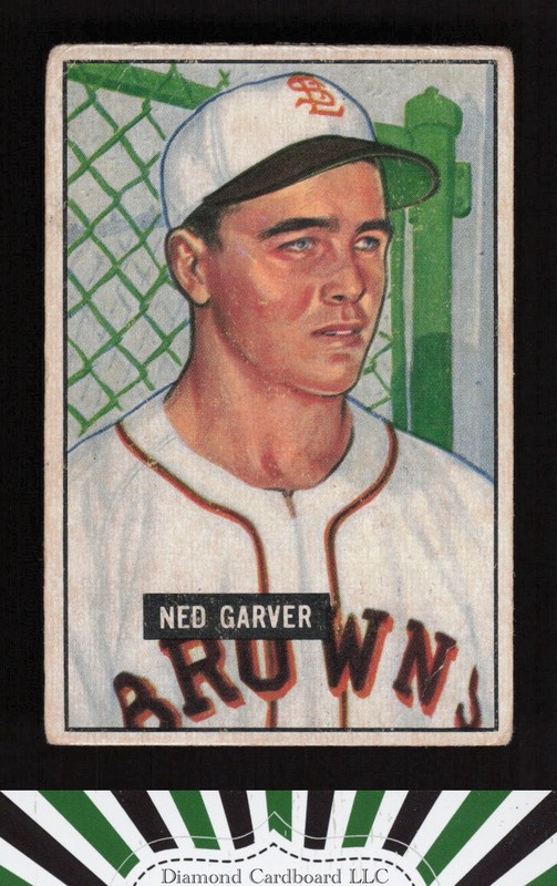 1951 Bowman #172 Ned Garver GD+, front