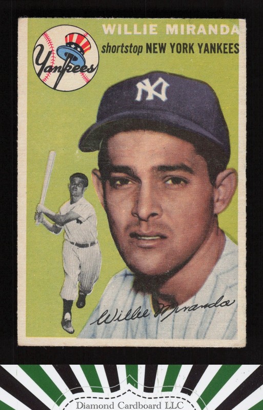 1954 Topps #56 Willy Miranda VG+ [CENTERED] j, front