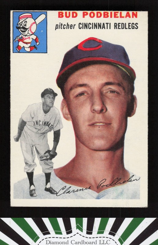1954 Topps #69 Bud Podbielan VGEX g, front