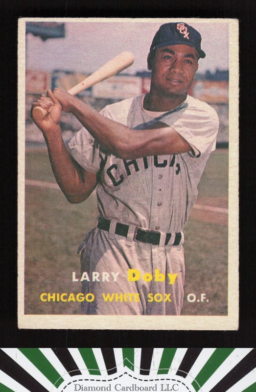 1957 Topps #85 Larry Doby VGEX c, front