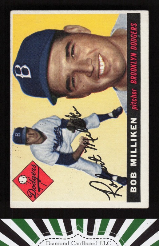 1955 Topps #111 Bob Milliken EX o, front