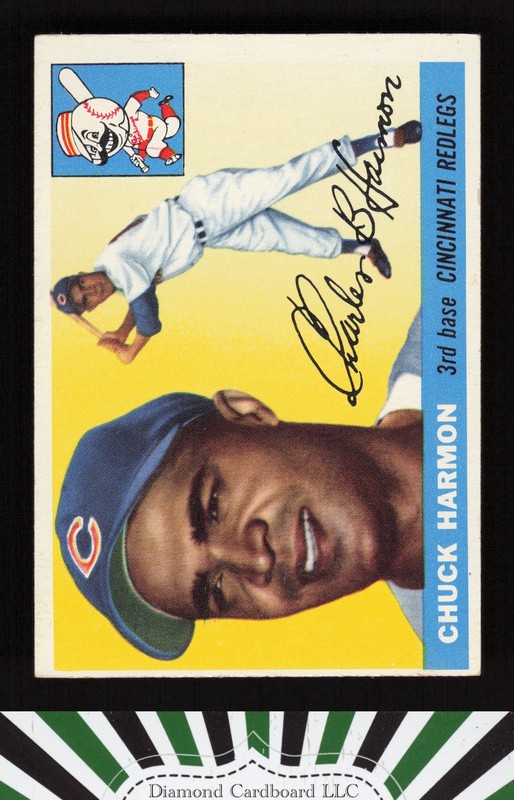 1955 Topps #82 Chuck Harmon VGEX h, front