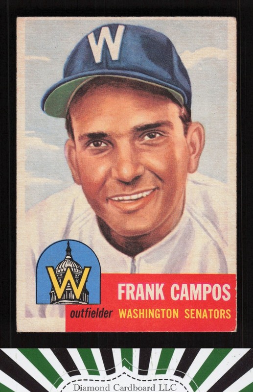 1953 Topps #51 Frank Campos VG h, front