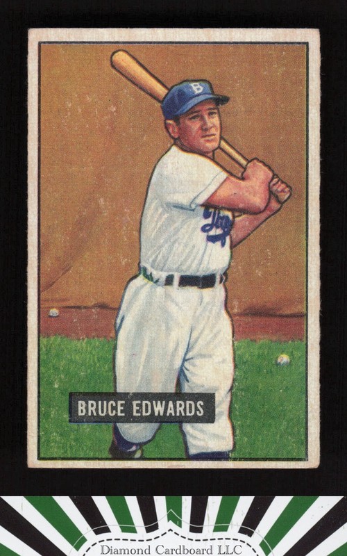 1951 Bowman #116 Bruce Edwards VGEX, front
