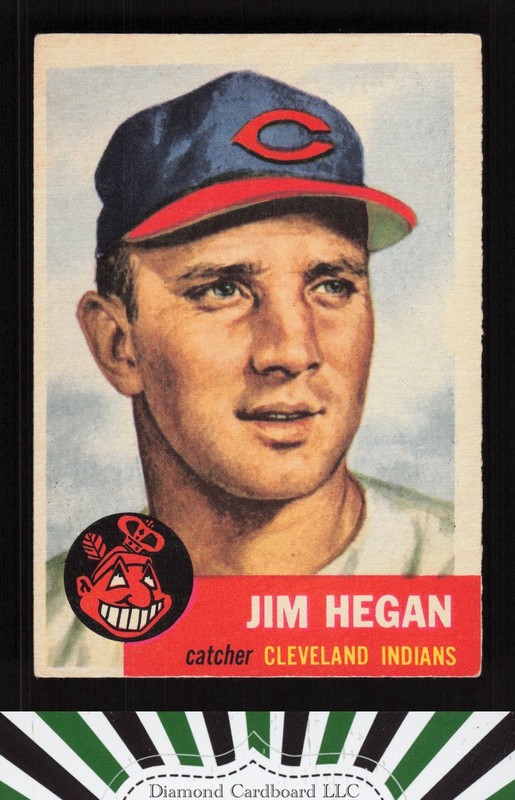 1953 Topps #80 Jim Hegan VGEX e, front