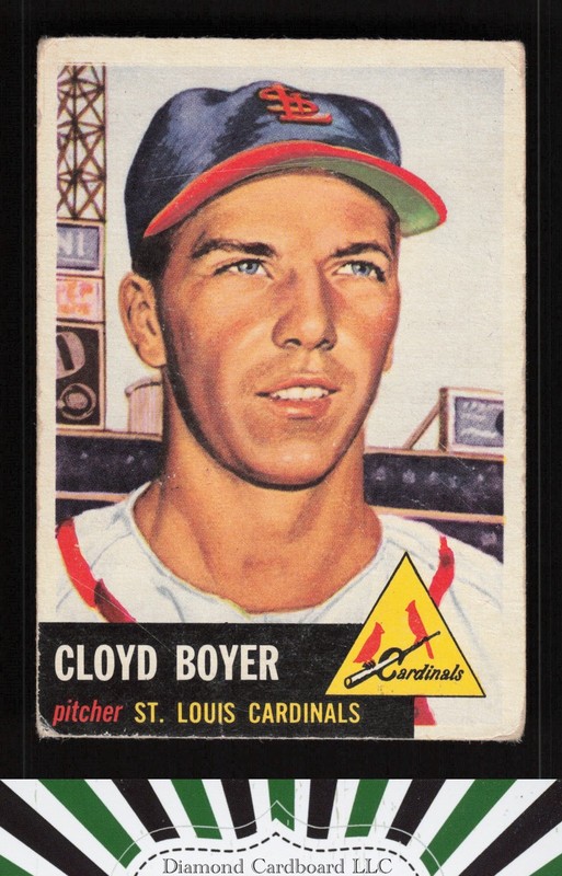 1953 Topps #60 Cloyd Boyer FR a, front