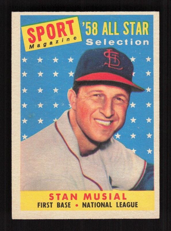 1958 Topps #476 Stan Musial EXMT h, front