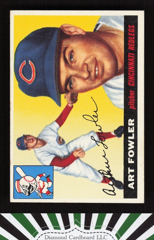 1955 Topps #3 Art Fowler VG f, front